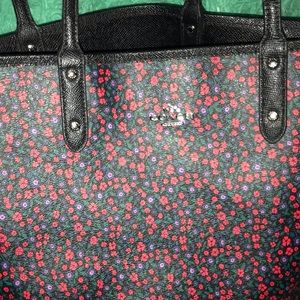 COACH Signature Floral Reversible City Tote